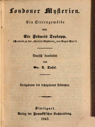 Londoner Mysterien : ein Sittengemälde, 13/16