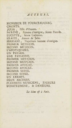 Acteurs.