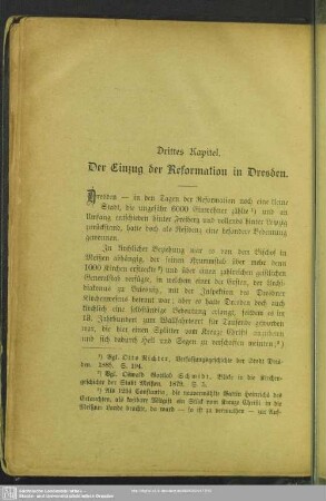 Drittes Kapitel. Der Einzug der Reformation in Dresden