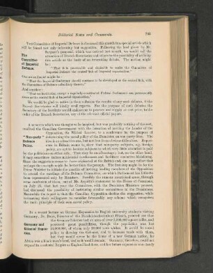 The Committee of Imperial Defence.