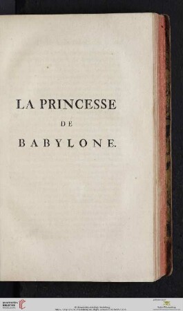 La princesse da Babylone