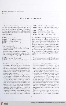 Atum in the Pyramid Texts