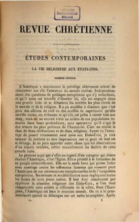 Revue chrétienne. 9. 1862