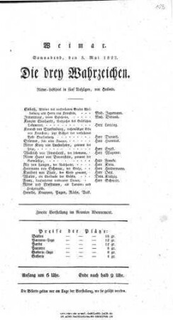 Die drey Wahrzeichen