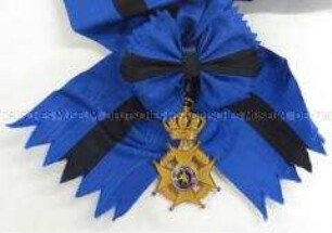 Orden Leopolds II., Großkreuz mit Schärpe und Etui