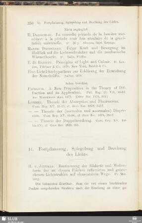 11. Fortpflanzung, Spiegelung und Brechung des Lichts