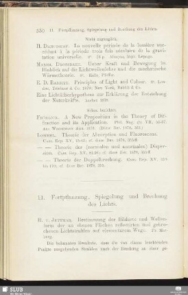 11. Fortpflanzung, Spiegelung und Brechung des Lichts