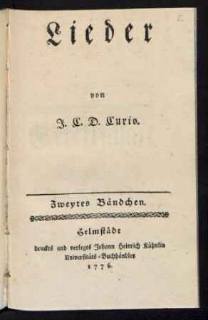 Bdch. 2: Lieder