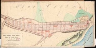 Hafen für Arkona Schinkelwettbewerb 1868: Lageplan mit Höhenprofilen 1:1200/ 1:?; 2 Maßstabsleisten