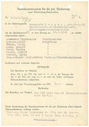 Berger, Margarete