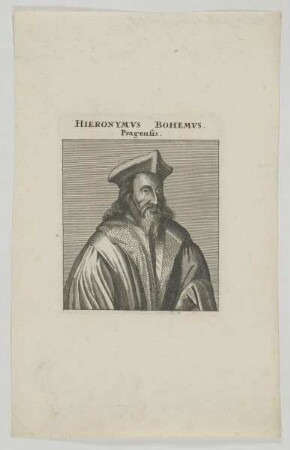 Bildnis des Hieronymus Bohemus Pragensis