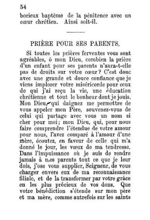 Prière Pour Ses Parents.