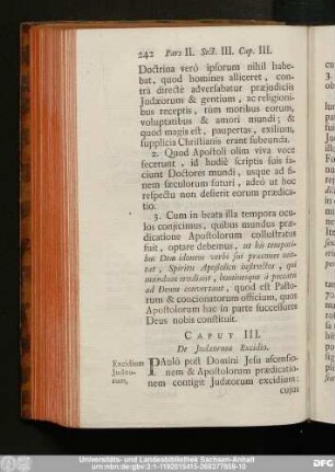 Caput III. De Iudaeorum Excidio.