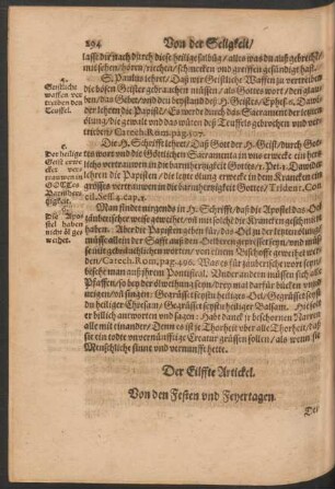 Der Eilffte Artickel.