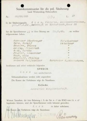 Kaes, Viktoria