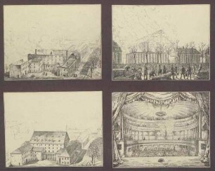 Brand des Hoftheaters in Karlsruhe am 28. Februar 1847