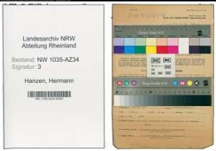 Entnazifizierung Hermann Hanzen , geb. 20.06.1889 (Hafenmeister)
