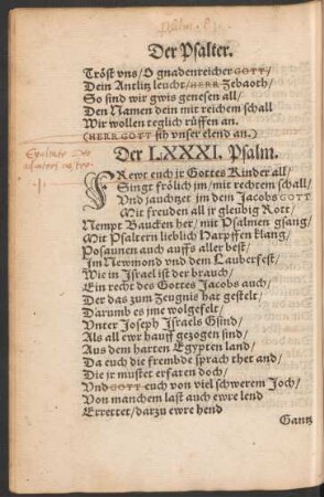 Der LXXXI. Psalm. - Der XC. Psalm.