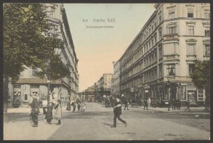 Ansichtskarte "Mariannenstrasse", koloriert