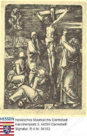Dürer, Albrecht (1471-1538) / Stich 'Die Kreuzigung'