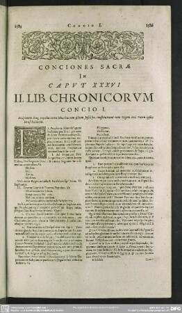Conciones Sacrae In Caput XXXVI II. Lib. Chronicorum