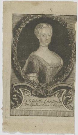 Bildnis der Elisabetha Christina Princeps Haereditaria Boruss.