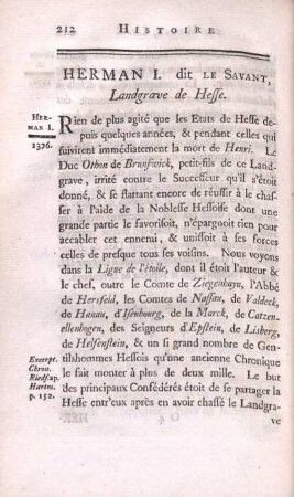 Herman I. dit Le savant, Landgrave de Hesse.
