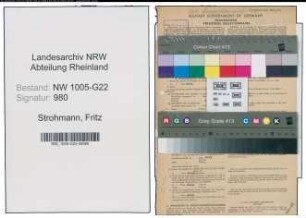 Entnazifizierung Fritz Strohmann , geb. 18.12.1899 (Lebensmittelhaendler)