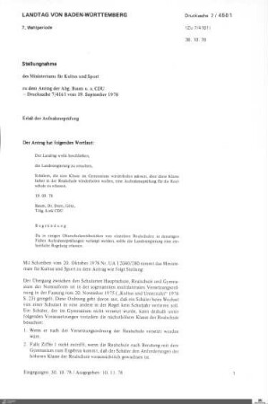Drucksachen 4501-4760: Anträge, Anfragen, Gesetzentwürfe