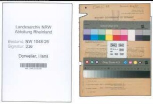 Entnazifizierung Hans Dorweiler , geb. 02.06.1899 (Kaufmann)