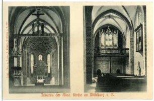 Mühlberg. Inneres der Altstädter Kirche