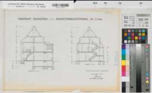 Obereimer, Forstamt, Schnitt A-B, Schnitt C-D