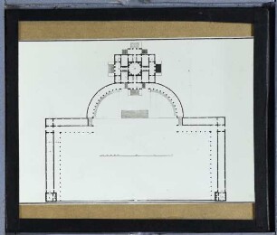 Sarego, Villa Trissino (unvollendet) : Grundriss, Projekt (Umzeichnung)