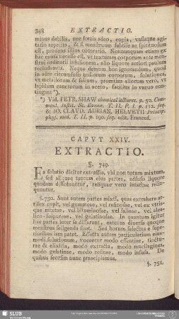 Caput XXIV. Extractio