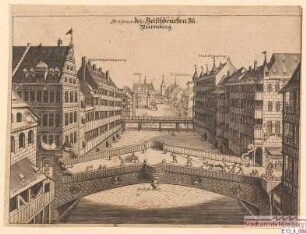 Die Fleischbrücke von Westen