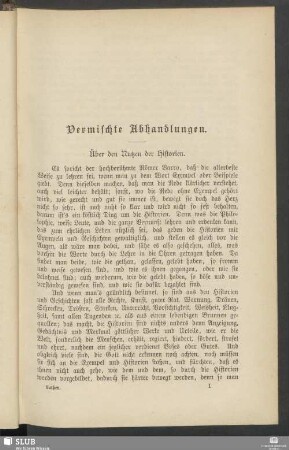Vermischte Abhandlungen