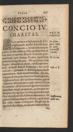 Concio IV. Charitas.