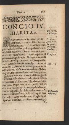 Concio IV. Charitas.