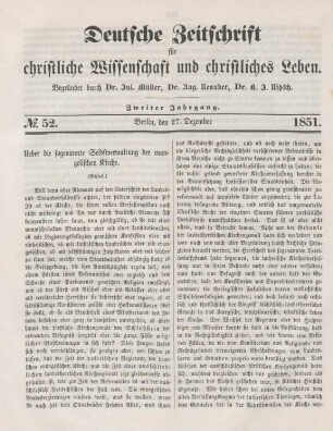 415-419 Ueber die sogenannte Selbstverwaltung der evangelischen Kirche : eine Entgegnung (Schluß)