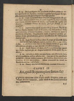 Caput II An, quid & quotuplex serum sit?
