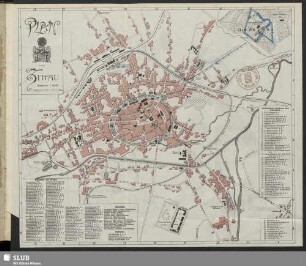 Plan von Zittau : Massstab 1:14000