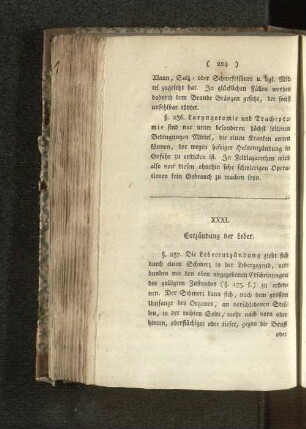 XXXI. Entzündung der Leber. - XLVI. Cacherie.