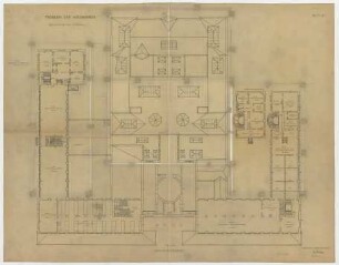 Fischer, Theodor; Wiesbaden; Museum - Grundriss 1. OG