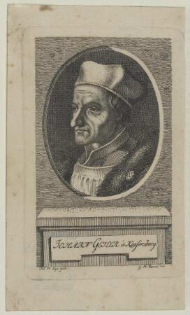 Bildnis des Johann Geiler à Kaisersberg