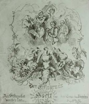 Karte zum Stiftungsfest des Berliner Gewerbevereins 1836.01.24