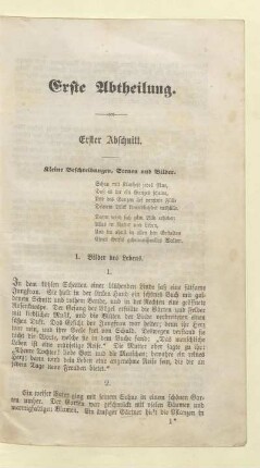 Kleine Beschreibungen, Scenen und Bilder