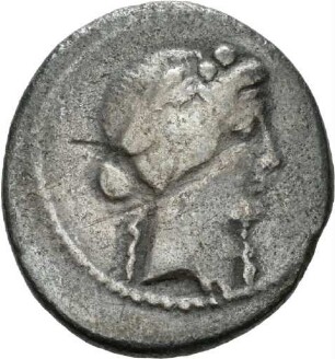 Denar des C. Vibius Varus mit Darstellung eines Altars