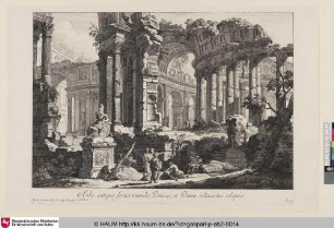 Aedis antiquae forma rotunda porticus, et plateae adiacentes reliquiae