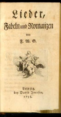 Lieder, Fabeln und Romanzen