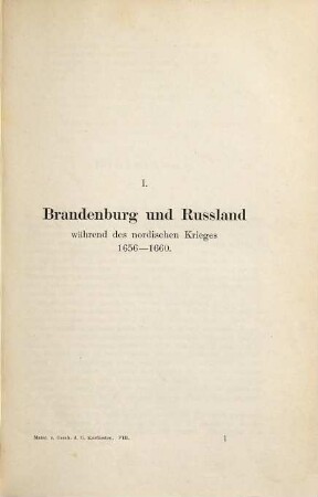 Urkunden und Actenstücke zur Geschichte des Kurfürsten Friedrich Wilhelm von Brandenburg, 8. Politische Verhandlungen ; Bd. 5